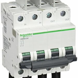Schneider Electric A9N61690 C60NA-DC Interruptor en Carga Especial de CC, 2P, 20A, 1000V, Blanco  Amazon.es Bricolaje y herramientas